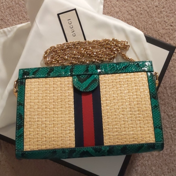 SOLD GUCCI *Limited Edition* Snakeskin Ophidia Bag - Picture 11 of 16